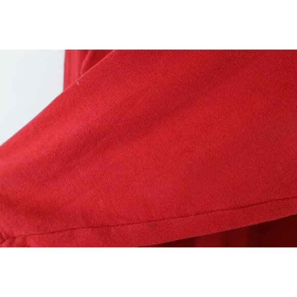 Vtg 90s Streetwear Womens Small Faded Christmas Teddy Bear Sweatshirt Red USA - Picture 10 of 15